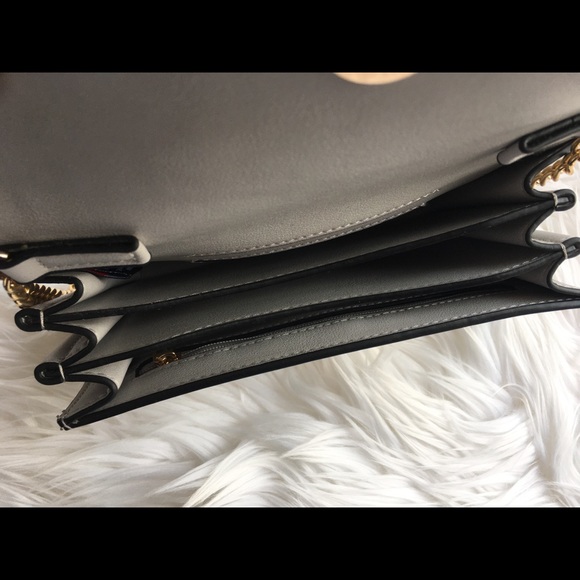 Gray and Gold Crossbody Handbag Purse - Picture 4 of 7